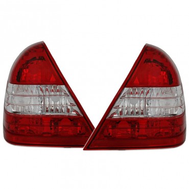 Πισινά Φανάρια Set Για Mercedes-Benz C-Class W202 93-00 Red/Crystal Eagle Eyes