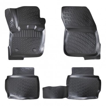 Πατάκια Σκαφάκια 3D Από Λάστιχο TPE Για Ford Mondeo MK5 2014- Rizline 4 Τεμάχια Μαύρα