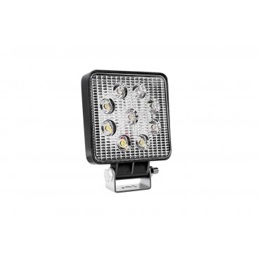 Προβολέας Εργασίας 9Led Τετράγωνος 110mm x 110mm 35W Flat 9-36V AWL07 Amio