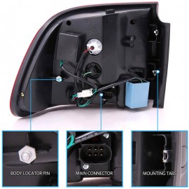 Πισινά Φανάρια Set Για Porsche Cayenne 02-06 Led Φιμέ Eagle Eyes