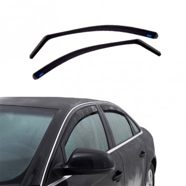 Ανεμοθραύστες Για Seat Leon (2005-2012) 5 Πορτο - Φιμέ Χρώμα Ζευγάρι 2 Τεμάχια Εμπρός Climair
