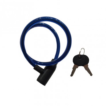 Κλειδαριά Ποδηλάτου Bicycle Lock 10x65mm Μπλε 1 Τεμάχιο