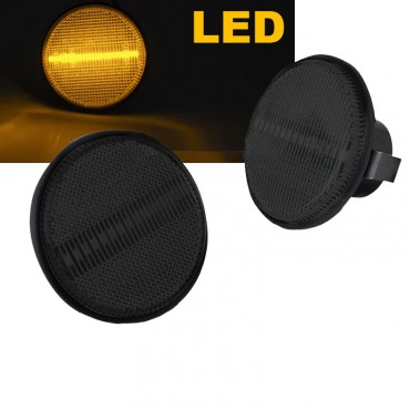 Πλαϊνά Φλας Φτερού Για Mazda MX5 89-15 Led Φιμέ 2 Τεμάχια