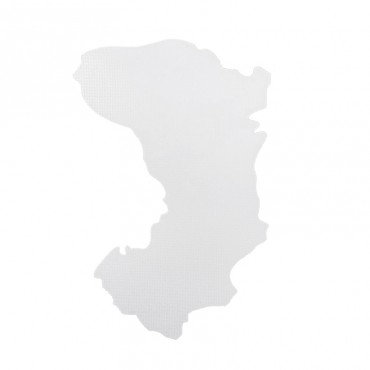 Αυτοκόλλητο Αυτοκινήτου "Χίος" 7.3cm x 4.2cm Λευκό 1 Τεμάχιο