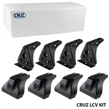 Πόδια / Άκρα Για Μπάρες & Σχάρες Οροφής CRUZ LCV 934-337 Για Mercedes-Benz Vito W638 96-03 / Viano Marco Polo 96-14 T-Track Σετ 4 Τεμάχια