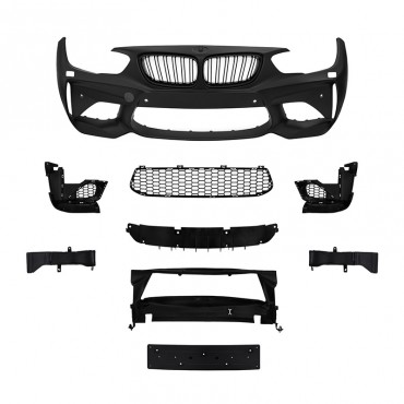 Μπροστινός Προφυλακτήρας Για Bmw 1 F20 LCI / F21 LCI  Facelift 15-19 M2 Look Κομπλέ Σετ Μετατροπής 18 Τεμαχίων