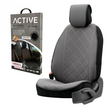 Πλατοκάθισμα Αυτοκινήτου Otom Active Pro Ύφασμα Lacoste Ανάγλυφο Καπιτονέ Γκρι ACTP-102 1 Τεμάχιο