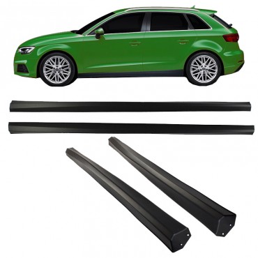 Πλαινά Μασπιέ Για Audi A3 8V 16-20 Hatchback/Sportback Από Abs Πλαστικό 2 Τεμάχια