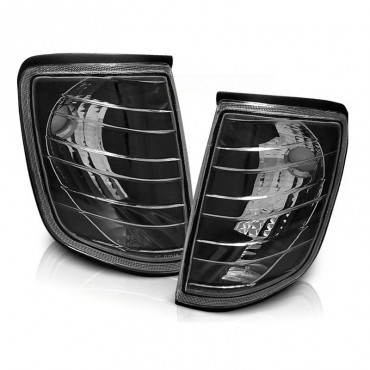 Μπροστινά Φλας Για Mercedes-Benz W124 85-95 Black 2 Τεμάχια