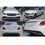 Body Kit Για Mercedes-Benz C-Class W205 14-18 Sedan Amg C63 Look Με Μάσκα & Μπούκες