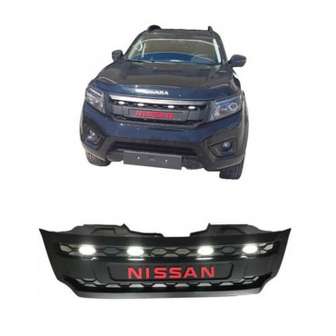 Μάσκα Για Nissan Navara D23 15-20 Μαύρη Ματ Με Led