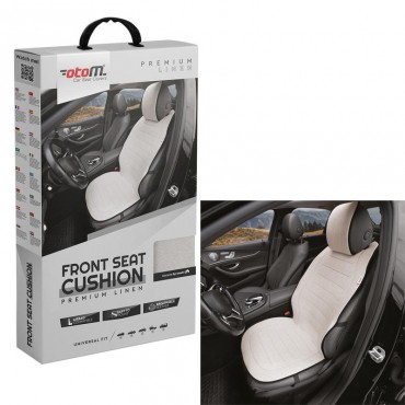 Πλατοκάθισμα Αυτοκινήτου Otom "Premium Linen" Από Λινό Ύφασμα Μπεζ CFLN-103 1 Τεμάχιο