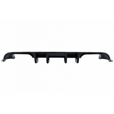 Diffuser Πίσω Προφυλακτήρα Για VW Golf VII (7.5) 17-20 Facelift R-Look Μαύρο Γυαλιστερό