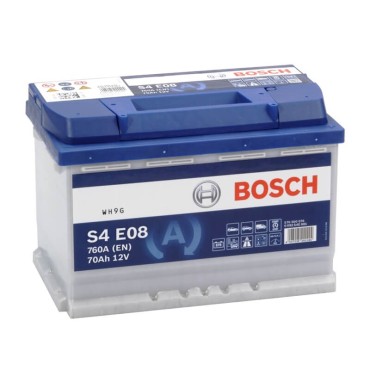 Μπαταρία Αυτοκινήτου 70Ah Δεξιά Bosch 760Α (ΕΝ) Start Stop EFB S4E08