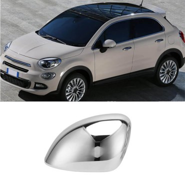 Καπάκι Καθρέφτη Για Fiat 500 X 2015-2019 / 2019+ Χρώμιο Αριστερό 1 Τεμάχιο