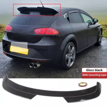 Αεροτομή Οροφής Για Seat Leon 1P 09-13 Cupra Look Από Abs Πλαστικό Μαύρη Γυαλιστερή