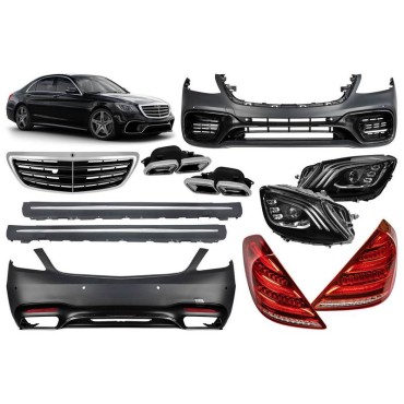 Body Kit Για Mercedes-Benz S-Class W222 13-17 Facelift 17-20 Amg 63 Look
