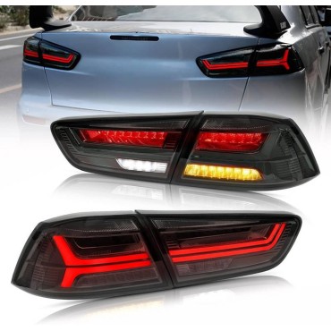 Πισινά Φανάρια Set Για Mitsubishi Lancer X 08-17 Led Bar Φιμέ VLAND