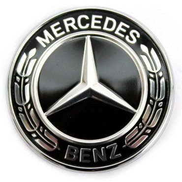 Σήμα Τάπα Μάσκας Mercedes-Benz S-Class W222 13-20 Γνήσιο A0008171901 38mm Μαύρο