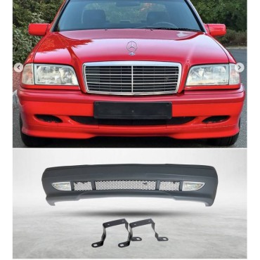 Μπροστινός Προφυλακτήρας Για Mercedes-Benz C-Class W202 93-96 Amg Look Με Προβολάκια