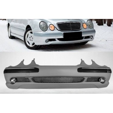 Μπροστινός Προφυλακτήρας Για Mercedes-Benz E-Class W210 99-02 Amg Look Με Προβολάκια