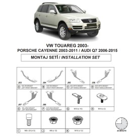 Βάσεις Πλαινών Σκαλοπατιών (Dma) Για Porsche Cayenne 2003-2010 Suv 9Pa