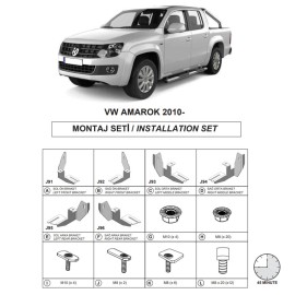 Βάσεις Πλαινών Σκαλοπατιών (Dma) Για Volkswagen Amarok 2010-2022 Pk 2H