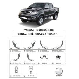 Βάσεις Πλαινών Σκαλοπατιών (Dma) Για Toyota Hilux 2005-2015 Pk An10