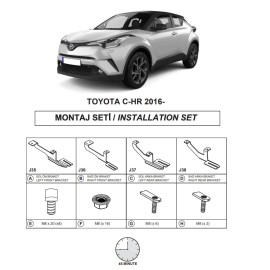 Βάσεις Πλαινών Σκαλοπατιών (Dma) Για Toyota C-Hr 2016-2023 Suv Ax10
