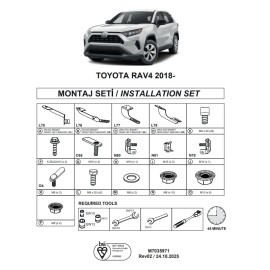 Βάσεις Πλαινών Σκαλοπατιών (Dma) Για Toyota Rav4 Hybrid 2018- Suv Xa50