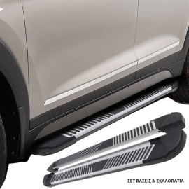 Πλαινά Σκαλοπάτια Με Βάσεις Για Jeep Grand Cherokee 2021- L2 PL 193cm 2 Τεμάχια Αλουμινίου