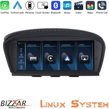 Bizzar  BMW 3er/5er E90/E92/E60 CIC Linux Apple CarPlay | Android Auto screen 8.8" HD Anti-reflection
