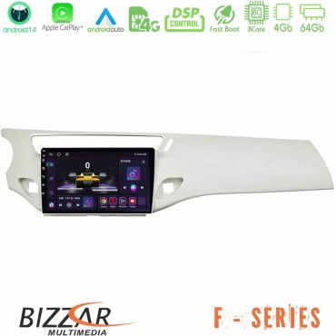 Bizzar F Series 8Core Android14 4+64GB  Citroen C3 2009-2016 Navigation Multimedia Tablet 9"  Με Carplay & Android Auto (Άσπρο)