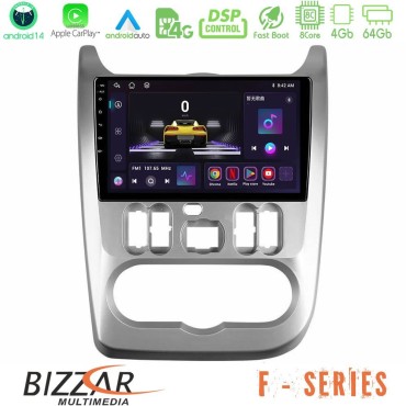 Bizzar F Series 8Core Android14 4+64GB  Dacia Duster/Sandero/Logan Navigation Multimedia Tablet 9" Με Carplay &amp; Android Auto