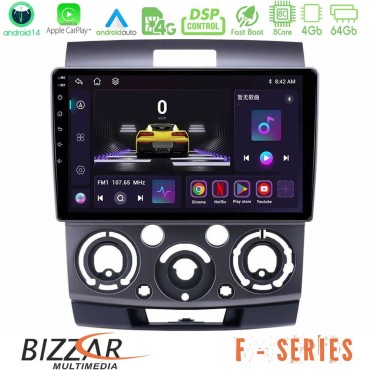 Bizzar F Series 8Core Android14 4+64GB  Ford Ranger/Mazda BT50 Navigation Multimedia Tablet 9" Με Carplay &amp; Android Auto