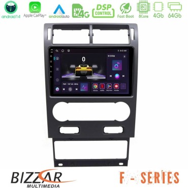 Bizzar F Series 8Core Android14 4+64GB  Ford Mondeo 2004-2007 Navigation Multimedia Tablet 9" Με Carplay &amp; Android Auto