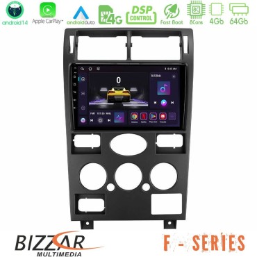 Bizzar F Series 8Core Android14 4+64GB  Ford Mondeo 2001-2004 Navigation Multimedia Tablet 9" Με Carplay &amp; Android Auto