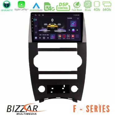 Bizzar F Series 8Core Android14 4+64GB  Jeep Commander 2007-2008 Navigation Multimedia Tablet 9" Με Carplay &amp; Android Auto