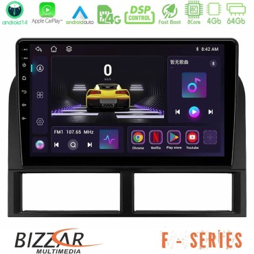Bizzar F Series 8Core Android14 4+64GB  Jeep Grand Cherokee 1999-2004 Navigation Multimedia Tablet 9" Με Carplay &amp; Android Auto