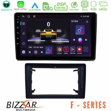 Bizzar F Series 8Core Android14 4+64GB  Chrysler / Dodge / Jeep Navigation Multimedia Tablet 10" Με Carplay &amp; Android Auto