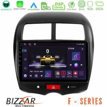 Bizzar F Series 8Core Android14 4+64GB  Mitsubishi ASX Navigation Multimedia Tablet 10" Με Carplay & Android Auto