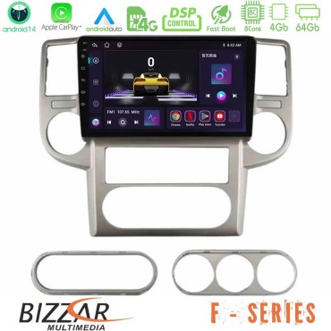 Bizzar F Series 8Core Android14 4+64GB  Nissan X-Trail 2003-2007 Navigation Multimedia Tablet 10" Με Carplay & Android Auto