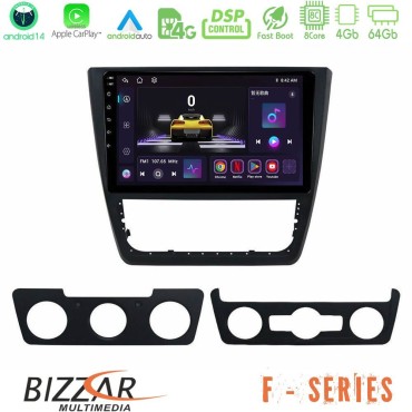 Bizzar F Series 8Core Android14 4+64GB  Skoda Yeti 2009-&gt; Navigation Multimedia Tablet 10" Με Carplay & Android Auto