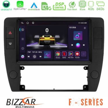 Bizzar F Series 8Core Android14 4+64GB  VW Passat B5 2001-2005 Navigation Multimedia Tablet 9" Με Carplay & Android Auto Bizzar F Series 8Core Android14 4+64GB  VW Passat B5 2001-2005 Navigation Multimedia Tablet 9" Με Carplay & Android Auto