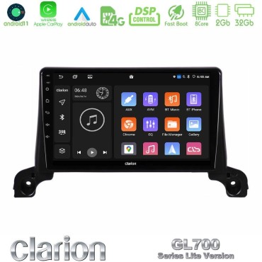 Clarion GL700 Lite Series 8Core Android11 2+32GB Peugeot 3008/5008 2017-2023 Navigation Multimedia Tablet 9" Με Carplay &amp; Android Auto