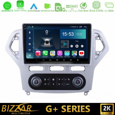 Bizzar G+ Series Ford Mondeo 2007-2011 (Auto A/C) 8Core Android12 6+128GB Navigation Multimedia Tablet 10"