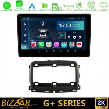 Bizzar G+ Series Fiat 500 2016&gt; 8core Android12 6+128GB Navigation Multimedia Tablet 9"