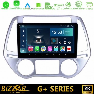 Bizzar G+ Series Hyundai i20 2012-2014 8core Android12 6+128GB Navigation Multimedia Tablet 9"