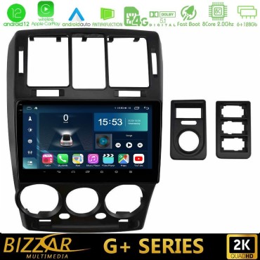 Bizzar G+ Series Hyundai Getz 2002-2009 8core Android14 6+128GB Navigation Multimedia Tablet 9"