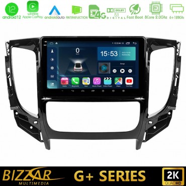 Bizzar G+ Series Mitsubishi L200 2016-&gt; &amp; Fiat Fullback (Auto A/C) 8core Android12 6+128GB Navigation Multimedia Tablet 9"